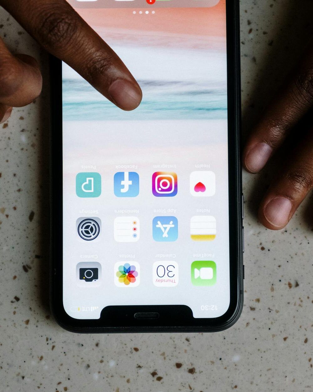 person using a smartphone