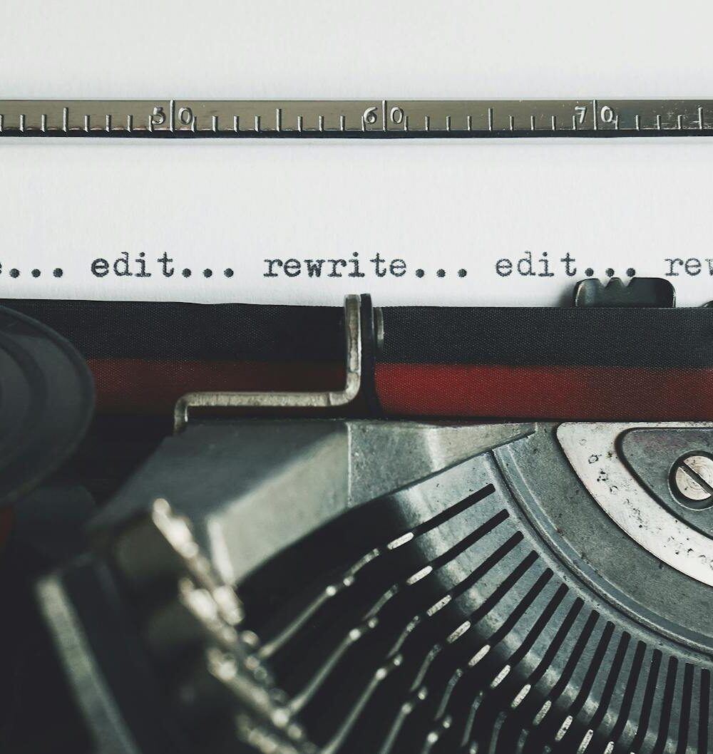 rewrite edit text on a typewriter